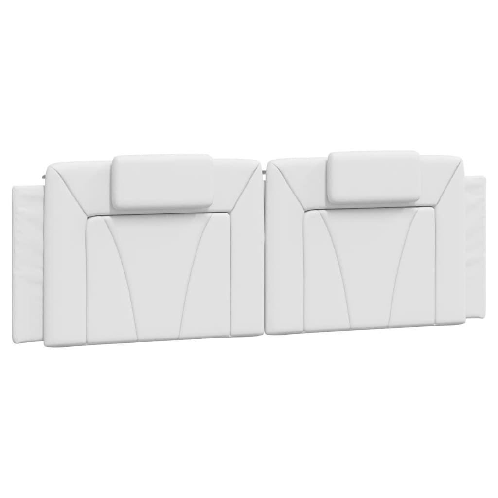 vidaXL Κρεβάτι Viana με Στρώμα Λευκό 160x200εκ.από Συνθετικό Δέρμα