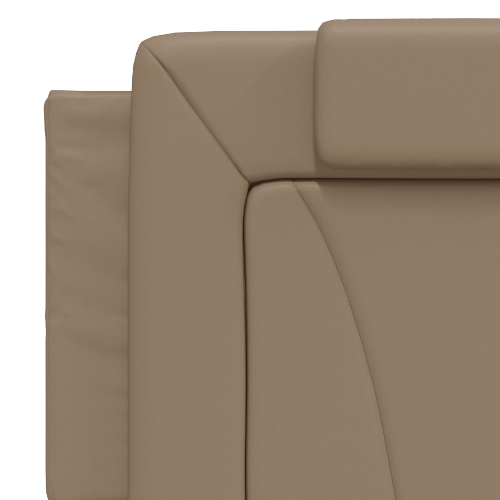 vidaXL Κρεβάτι Viana με Στρώμα Καπουτσίνο 160x200εκ.από Συνθ.Δέρμα