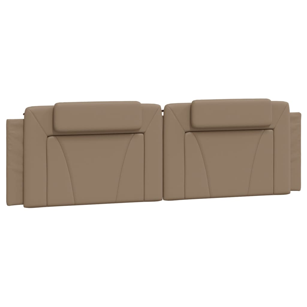 vidaXL Κρεβάτι Viana με Στρώμα Καπουτσίνο 180x200 εκ. Συνθ. Δέρμα