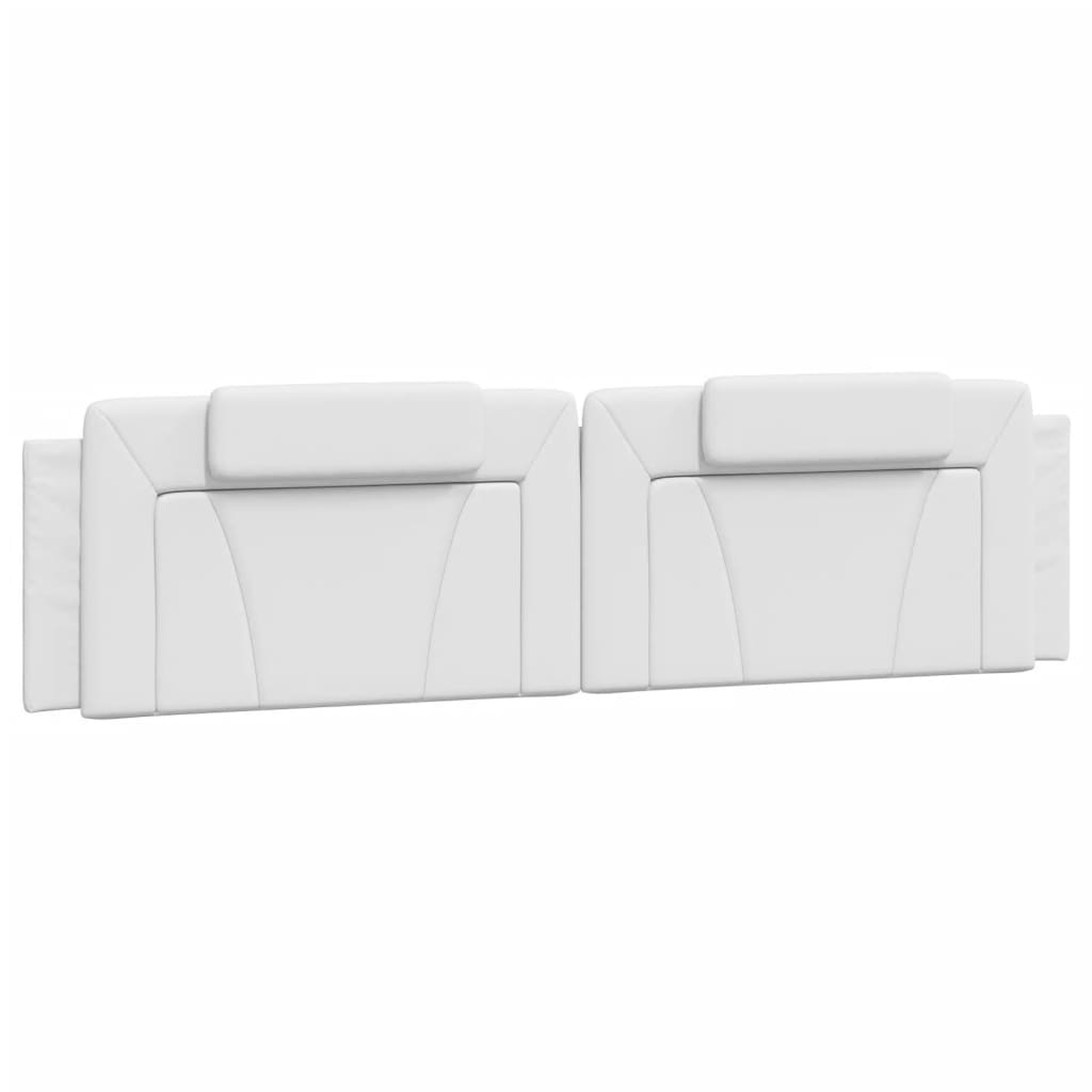 vidaXL Κρεβάτι Viana με Στρώμα Λευκό 200x200 εκ. Συνθετικό Δέρμα