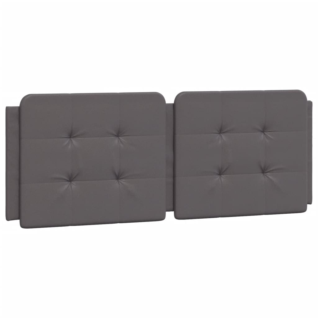 vidaXL Σκελετός Κρεβατιού Χωρίς Στρώμα Zadar Γκρι 120x200 εκ. από Συνθετικό Δέρμα