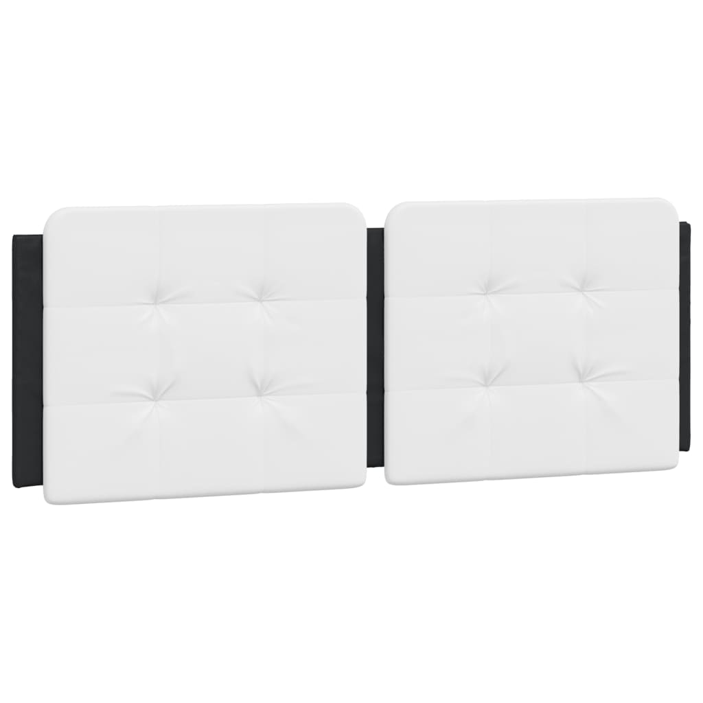 vidaXL Κρεβάτι με Στρώμα Zadar Μαύρο/Λευκό 140x200 εκ. από Συνθετικό Δέρμα
