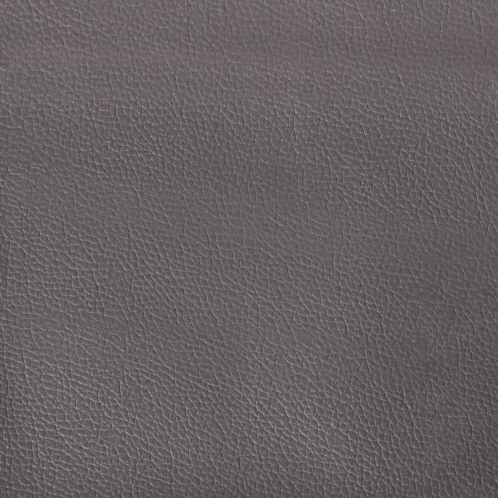 vidaXL Κρεβάτι με Στρώμα Zadar Γκρι 160x200 εκ. από Συνθετικό Δέρμα