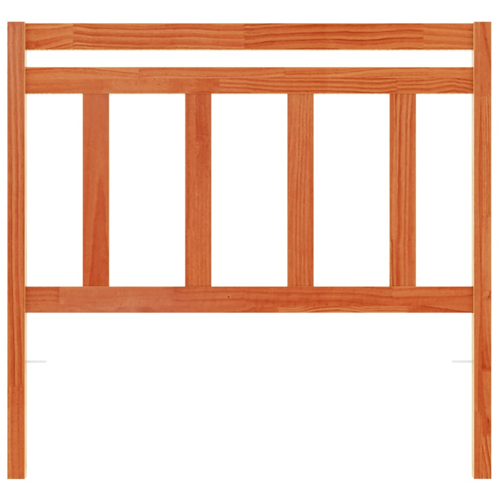 vidaXL Κεφαλάρι Καφέ Κεριού 100 εκ. από Μασίφ Ξύλο Πεύκου