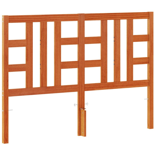 vidaXL Κεφαλάρι Καφέ Κεριού 135 εκ. από Μασίφ Ξύλο Πεύκου