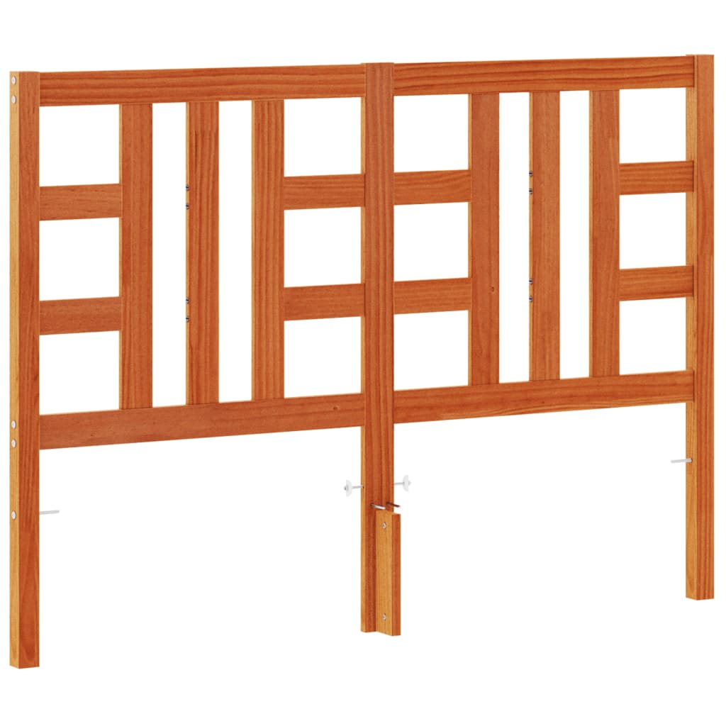 vidaXL Κεφαλάρι Καφέ Κεριού 150 εκ. από Μασίφ Ξύλο Πεύκου