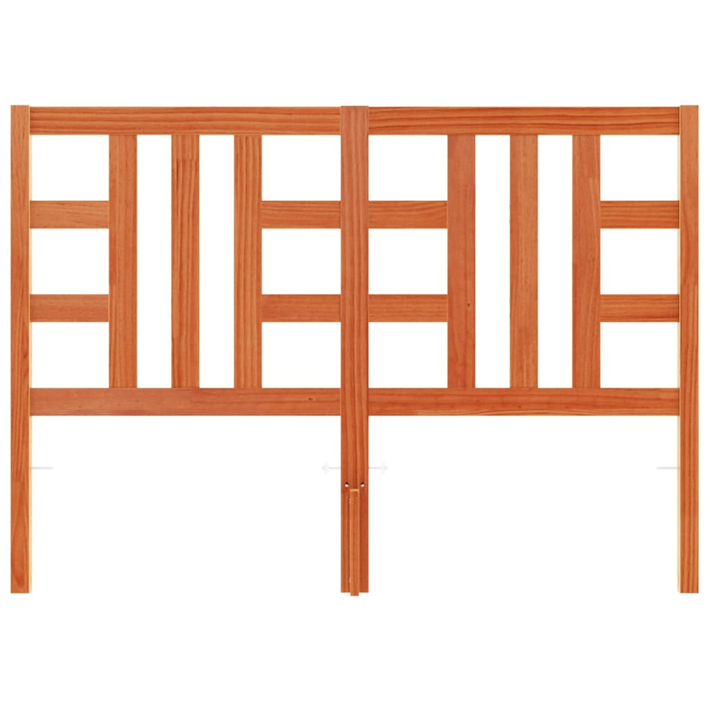 vidaXL Κεφαλάρι Καφέ Κεριού 150 εκ. από Μασίφ Ξύλο Πεύκου