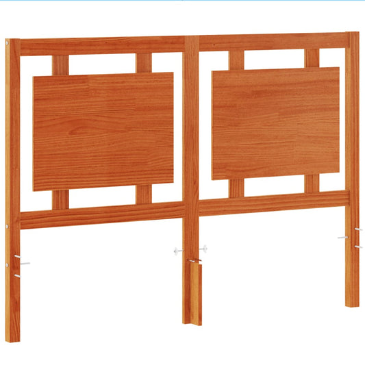 vidaXL Κεφαλάρι Καφέ Κεριού 135 εκ. από Μασίφ Ξύλο Πεύκου