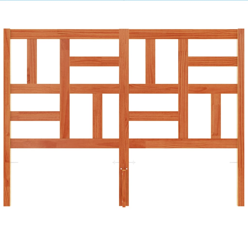 vidaXL Κεφαλάρι Καφέ Κεριού 150 εκ. από Μασίφ Ξύλο Πεύκου