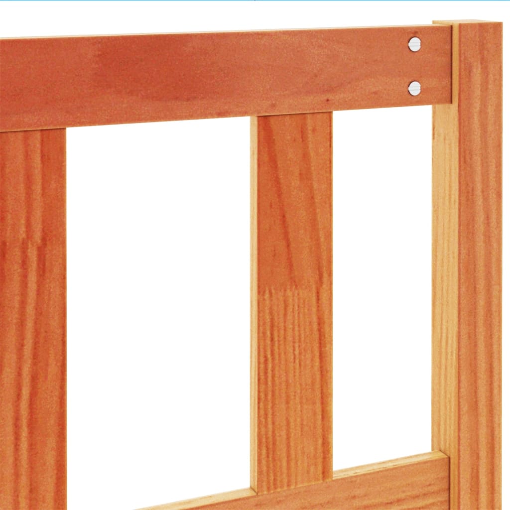 vidaXL Κεφαλάρι Καφέ Κεριού 150 εκ. από Μασίφ Ξύλο Πεύκου