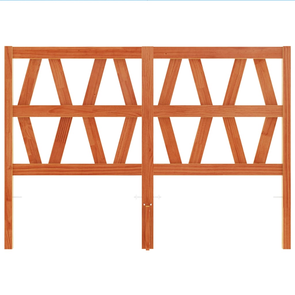 vidaXL Κεφαλάρι Καφέ Κεριού 135 εκ. από Μασίφ Ξύλο Πεύκου