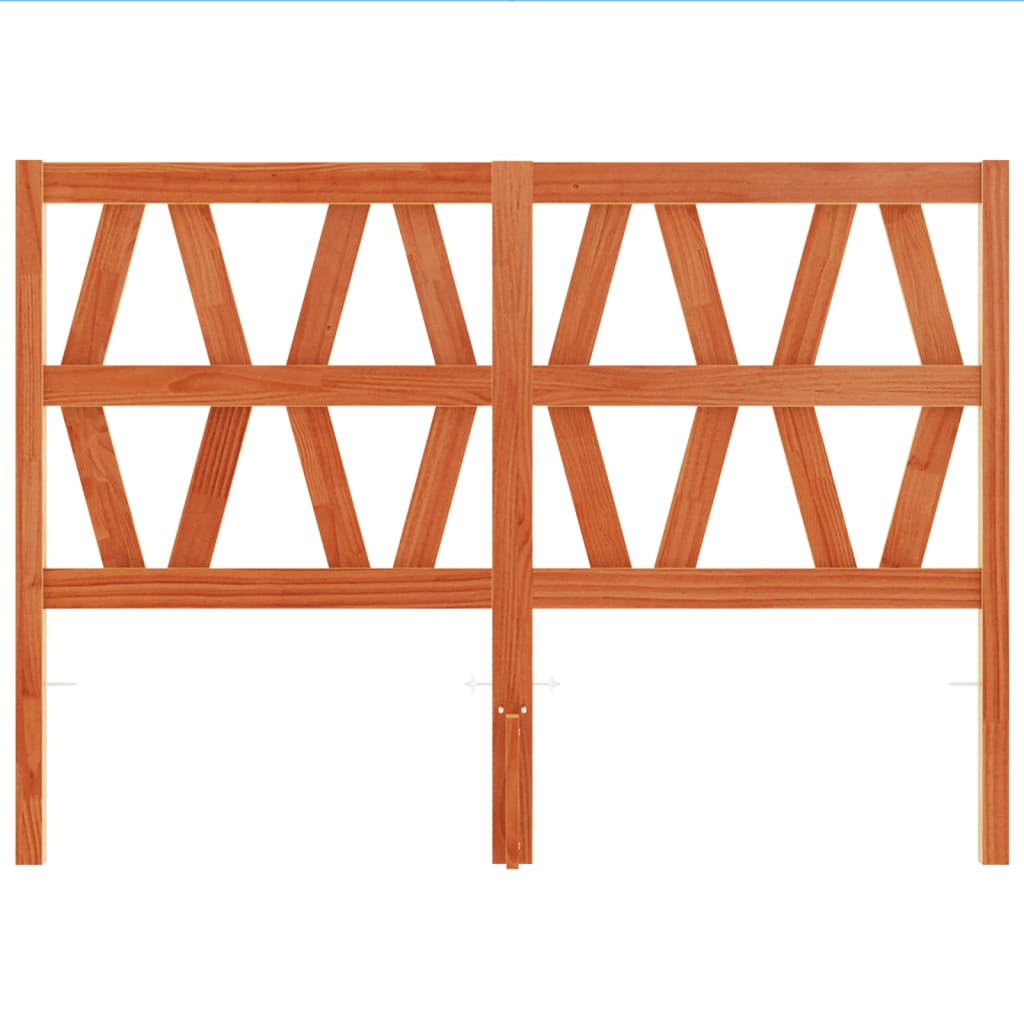 vidaXL Κεφαλάρι Καφέ Κεριού 160 εκ. από Μασίφ Ξύλο Πεύκου