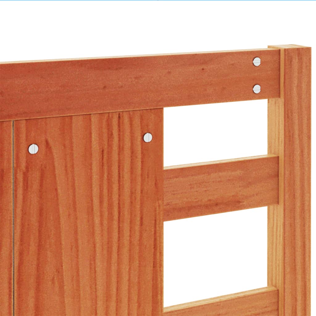 vidaXL Κεφαλάρι Καφέ Κεριού 135 εκ. από Μασίφ Ξύλο Πεύκου