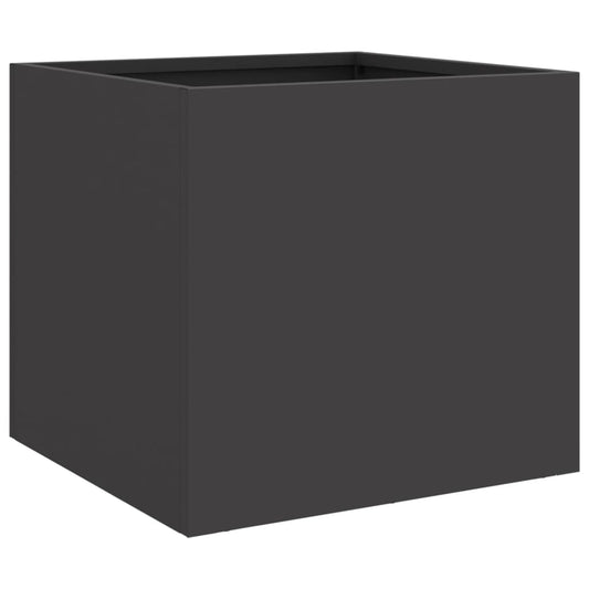 vidaXL Ζαρντινιέρα Μαύρη 32x30x29 εκ. από Χάλυβα