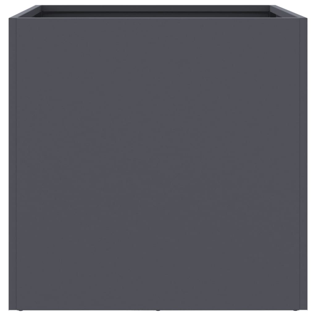 vidaXL Ζαρντινιέρες 2 τεμ. Ανθρακί 42x40x39εκ. από Χάλυβα