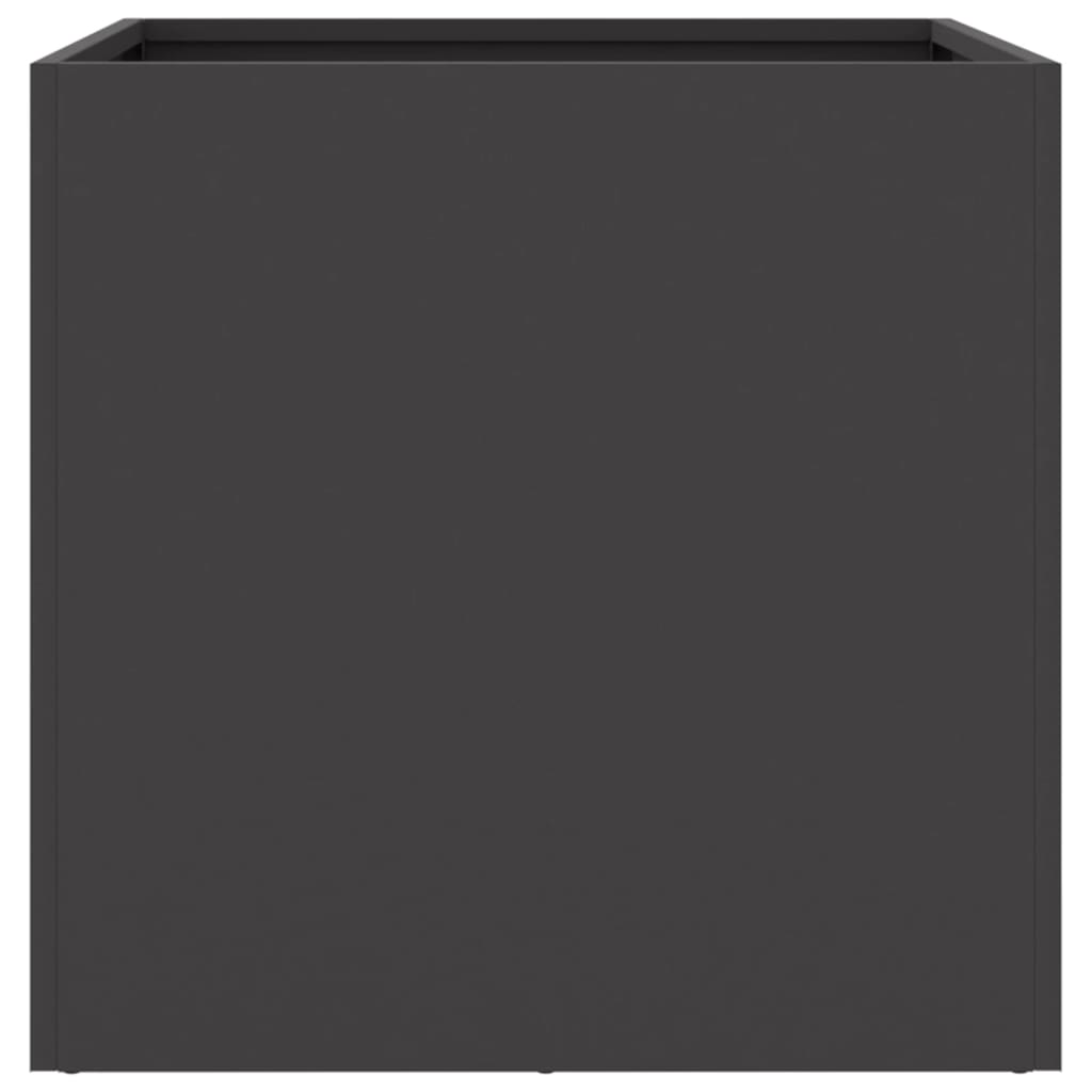 vidaXL Ζαρντινιέρα Μαύρη 49x47x46 εκ. από Χάλυβα