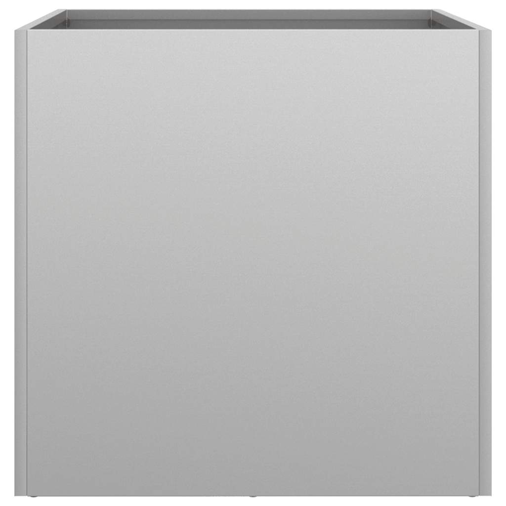 vidaXL Ζαρντινιέρα Ασημί 49 x 47 x 46 εκ. από Γαλβανισμένο Χάλυβα