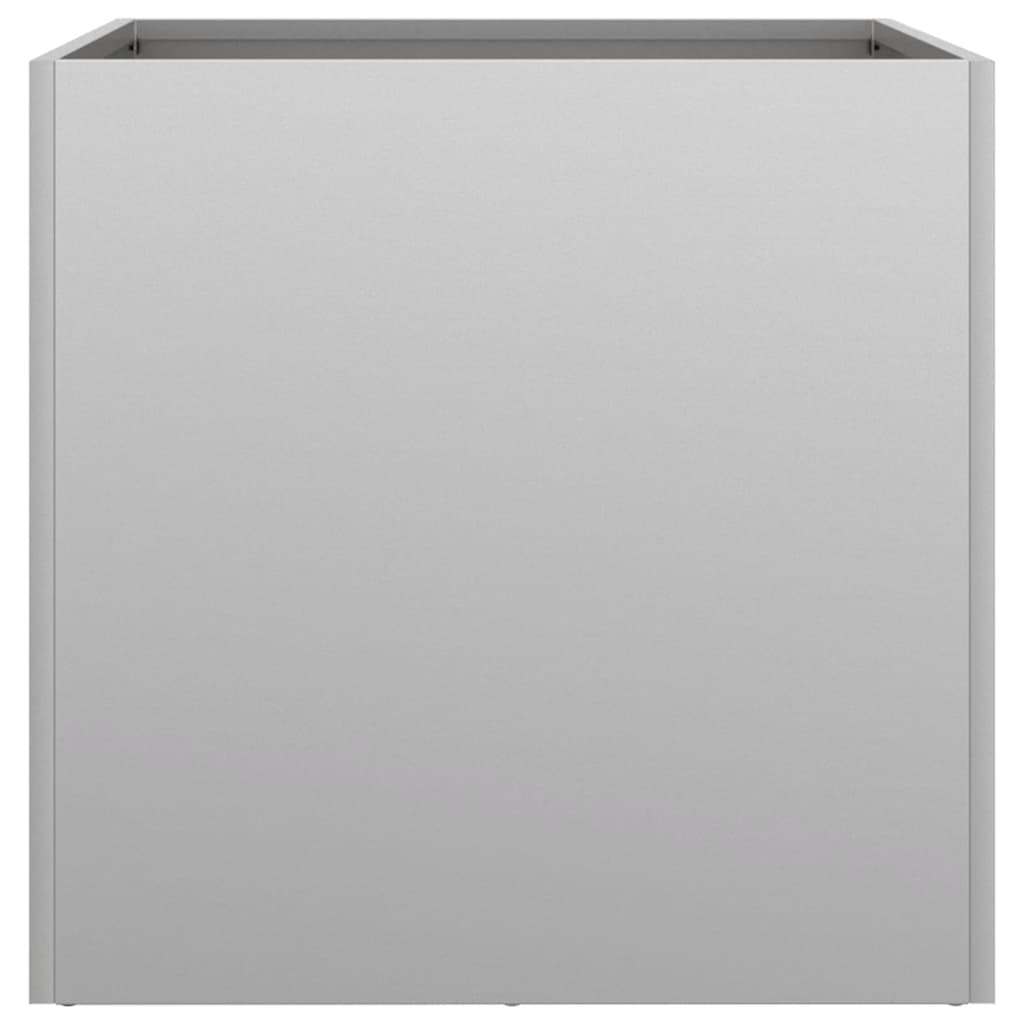 vidaXL Ζαρντινιέρες 2 τεμ. Ασημί 49x47x46 εκ. Γαλβανισμένο Χάλυβα
