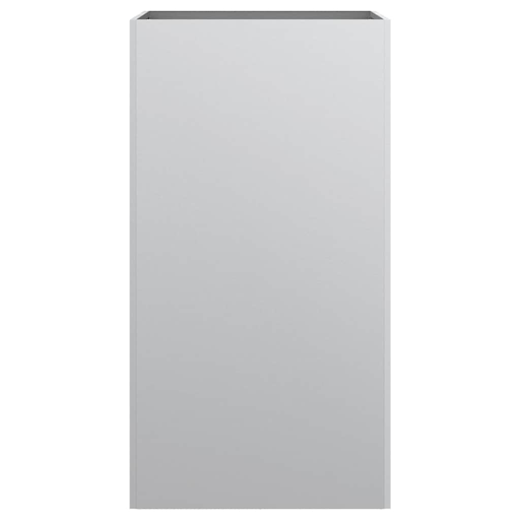 vidaXL Ζαρντινιέρα Ασημί 42x38x75 εκ. από Γαλβανισμένο Χάλυβα