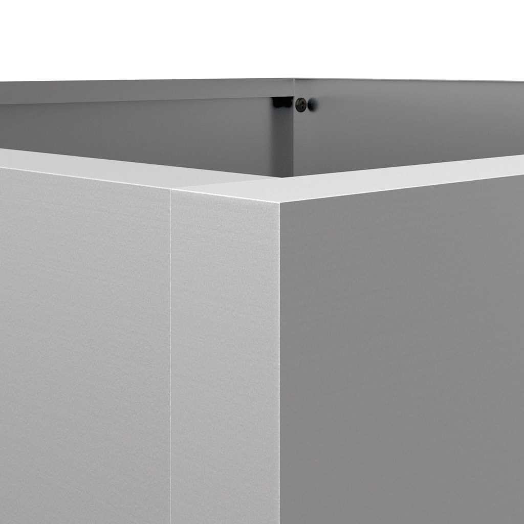vidaXL Ζαρντινιέρα Ασημί 42x38x75 εκ. από Γαλβανισμένο Χάλυβα