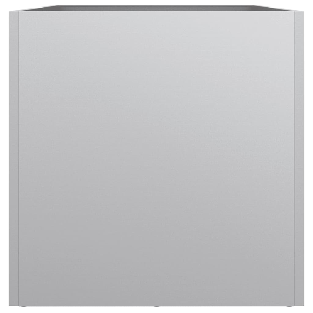 vidaXL Ζαρντινιέρα Ασημί 62x30x29 εκ. από Γαλβανισμένο Χάλυβα