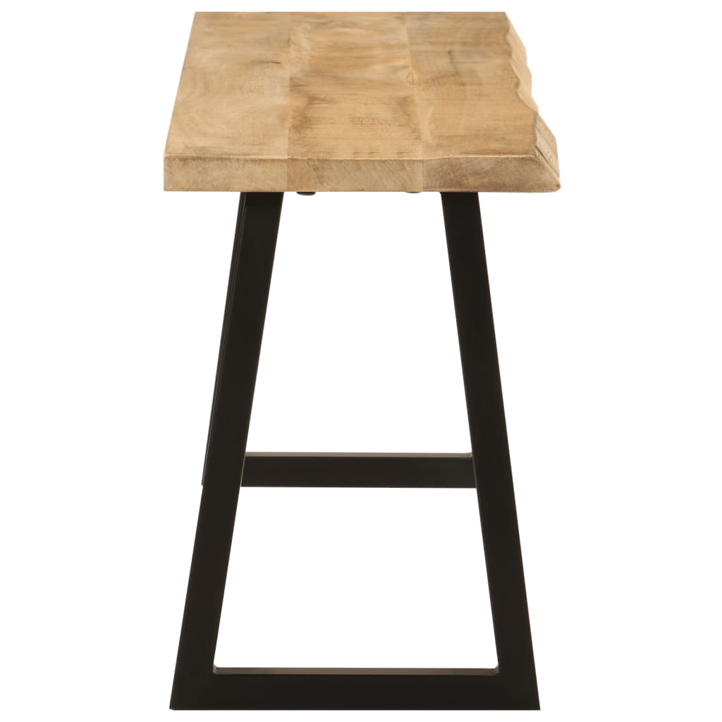 vidaXL Πάγκος με Τεχνοτροπία Live Edge 105 εκ. από Μασίφ Ξύλο Μάνγκο