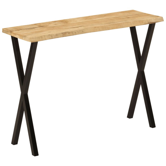 vidaXL Τραπέζι Κονσόλα με Live Edge 105x33x76 εκ. Μασίφ Ξύλο Μάνγκο