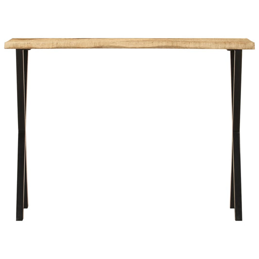 vidaXL Τραπέζι Κονσόλα με Live Edge 105x33x76 εκ. Μασίφ Ξύλο Μάνγκο
