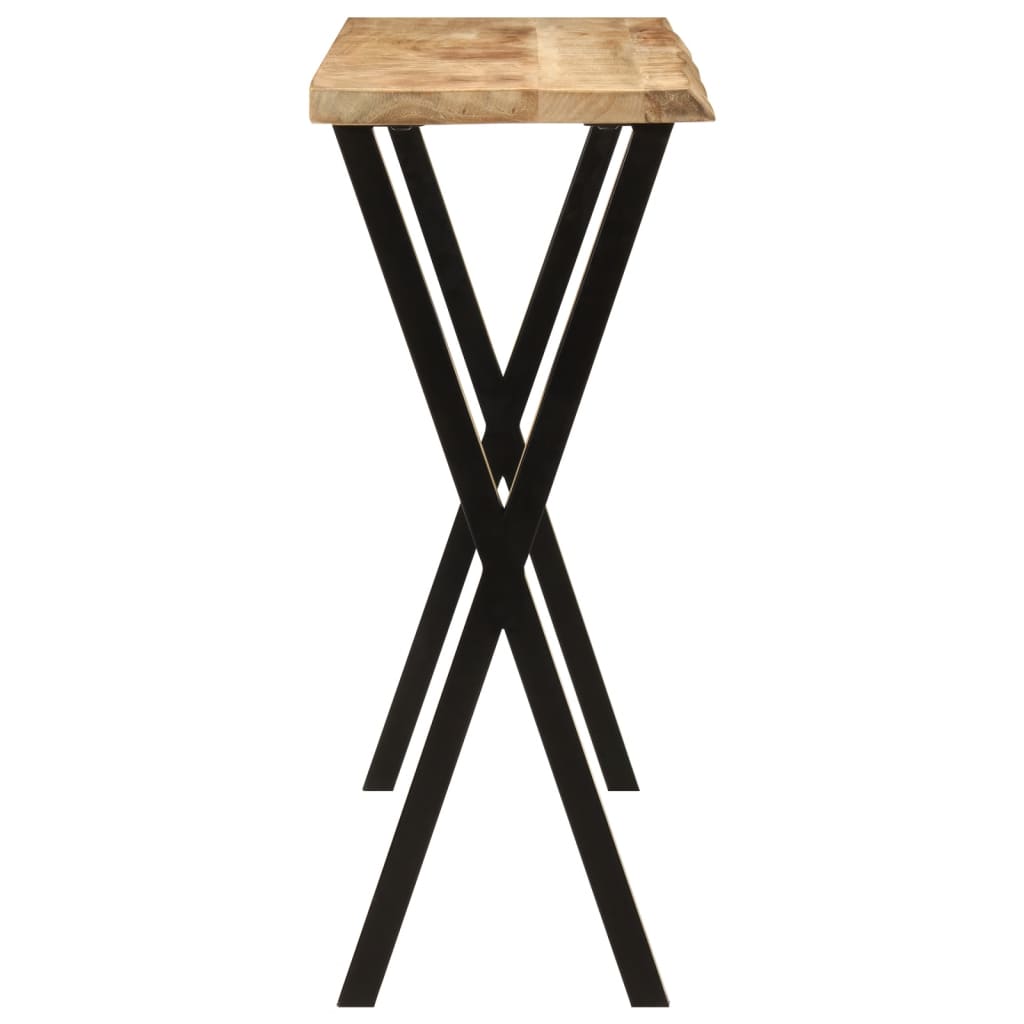 vidaXL Τραπέζι Κονσόλα με Live Edge 105x33x76 εκ. Μασίφ Ξύλο Μάνγκο