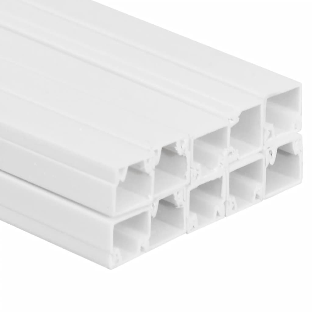 vidaXL Κανάλι Καλωδίων 20 x 10 χιλ. 10 μ. από PVC