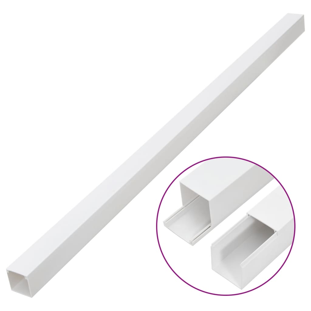 vidaXL Κανάλι Καλωδίων 33 x 33 χιλ. 10 μ. από PVC