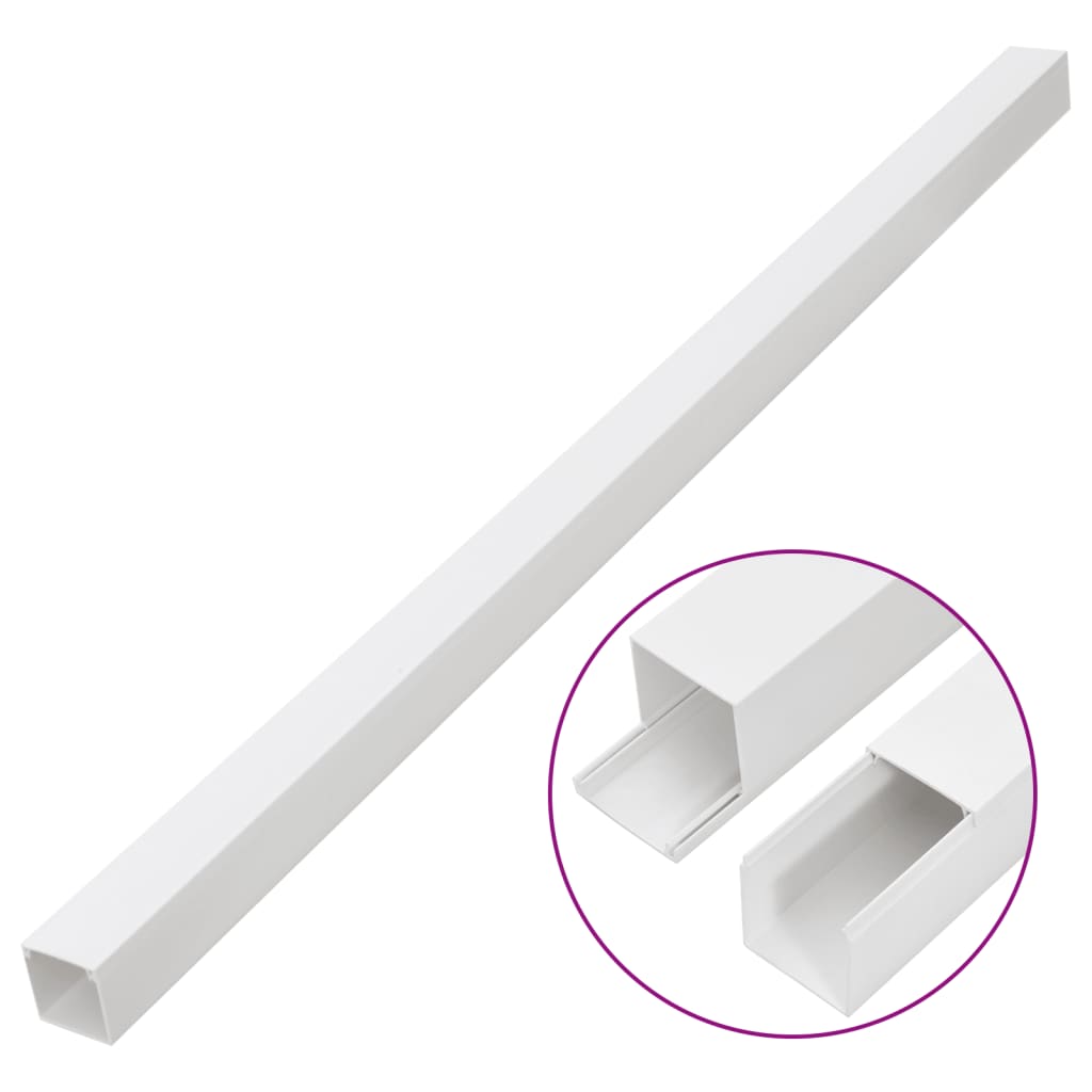 vidaXL Κανάλι Καλωδίων 40 x 40 χιλ. 10 μ. από PVC
