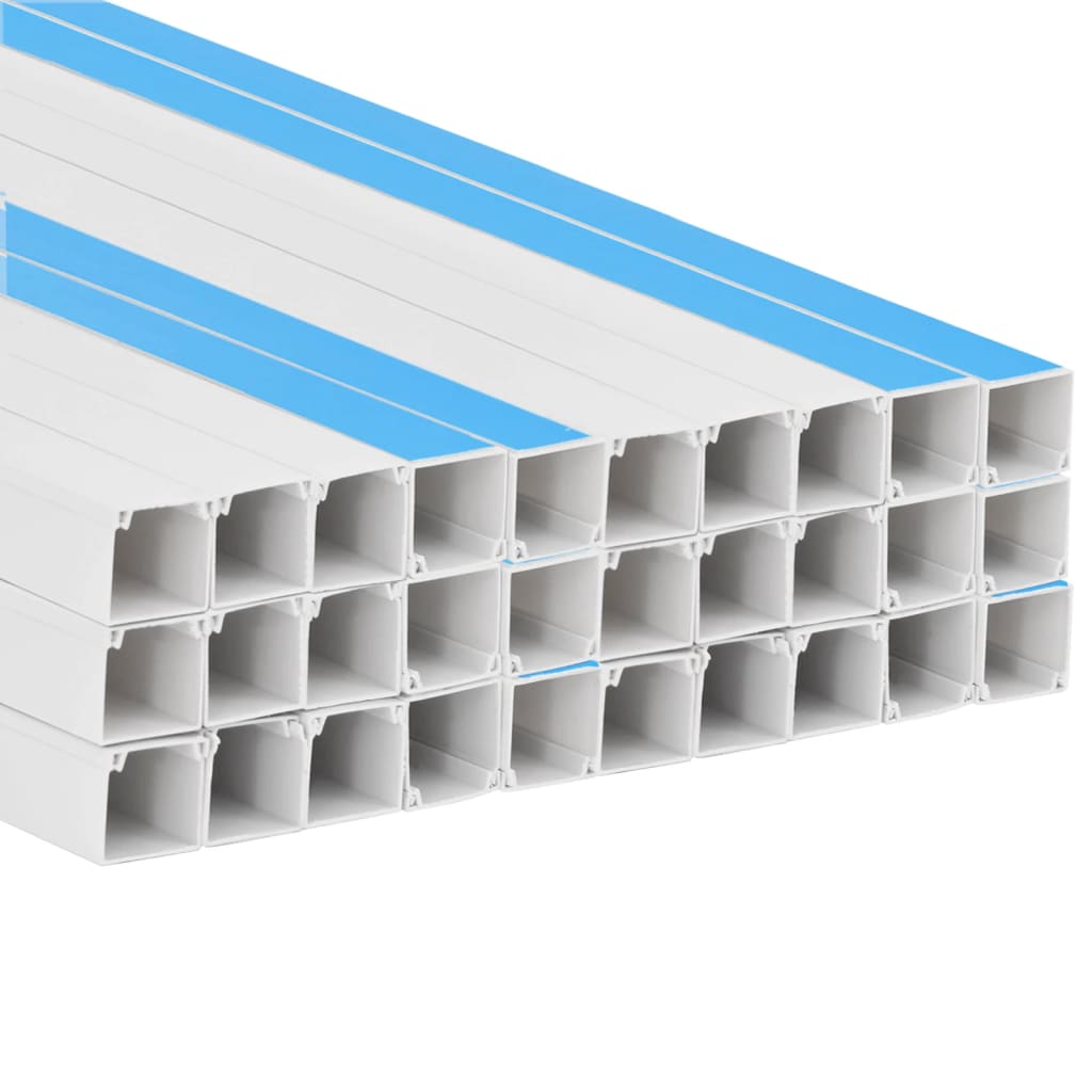 vidaXL Κανάλι Καλωδίων Αυτοκόλλητο 40 x 40 χιλ. 30 μ. από PVC