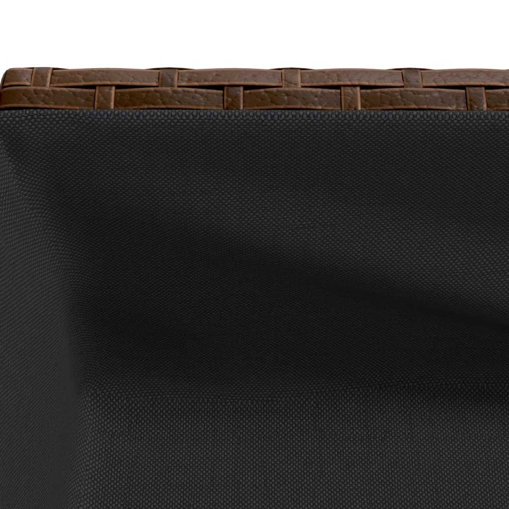 vidaXL Γλάστρες Κήπου με Ράφια 2 τεμ. Καφέ 90x40x75εκ Συνθ. Ρατάν