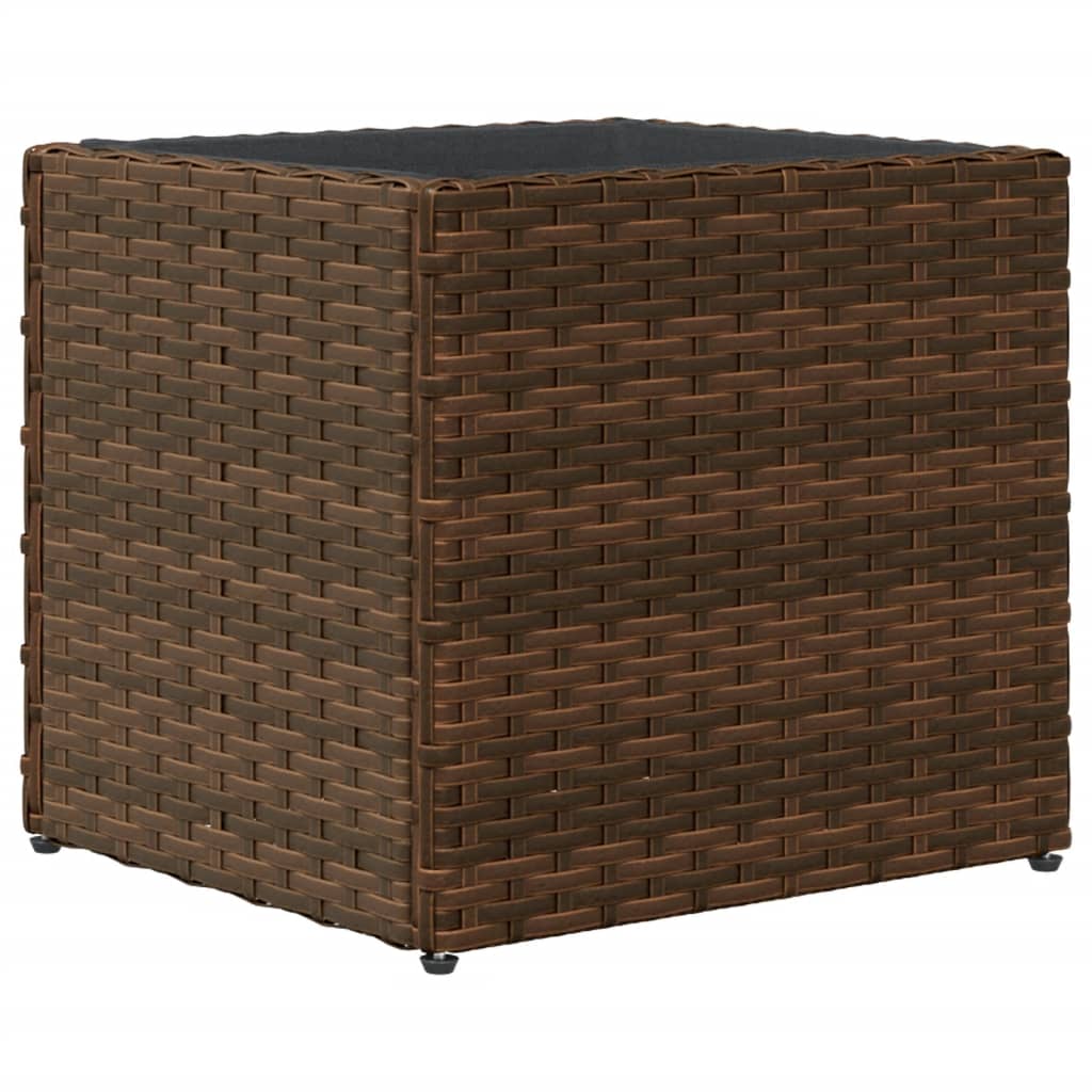 vidaXL Γλάστρες Κήπου 2 τεμ. Καφέ 36x30x32 εκ. από Συνθετικό Ρατάν