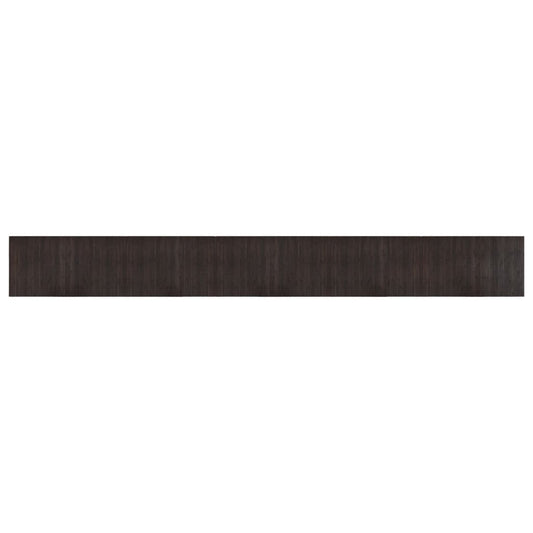 vidaXL Χαλί Ορθογώνιο Σκούρο Καφέ 60 x 500 εκ. Μπαμπού