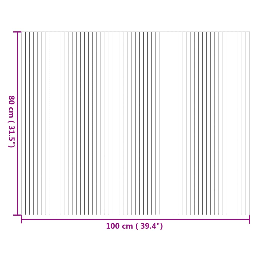 vidaXL Χαλί Ορθογώνιο Φυσικό 80 x 100 εκ. Μπαμπού