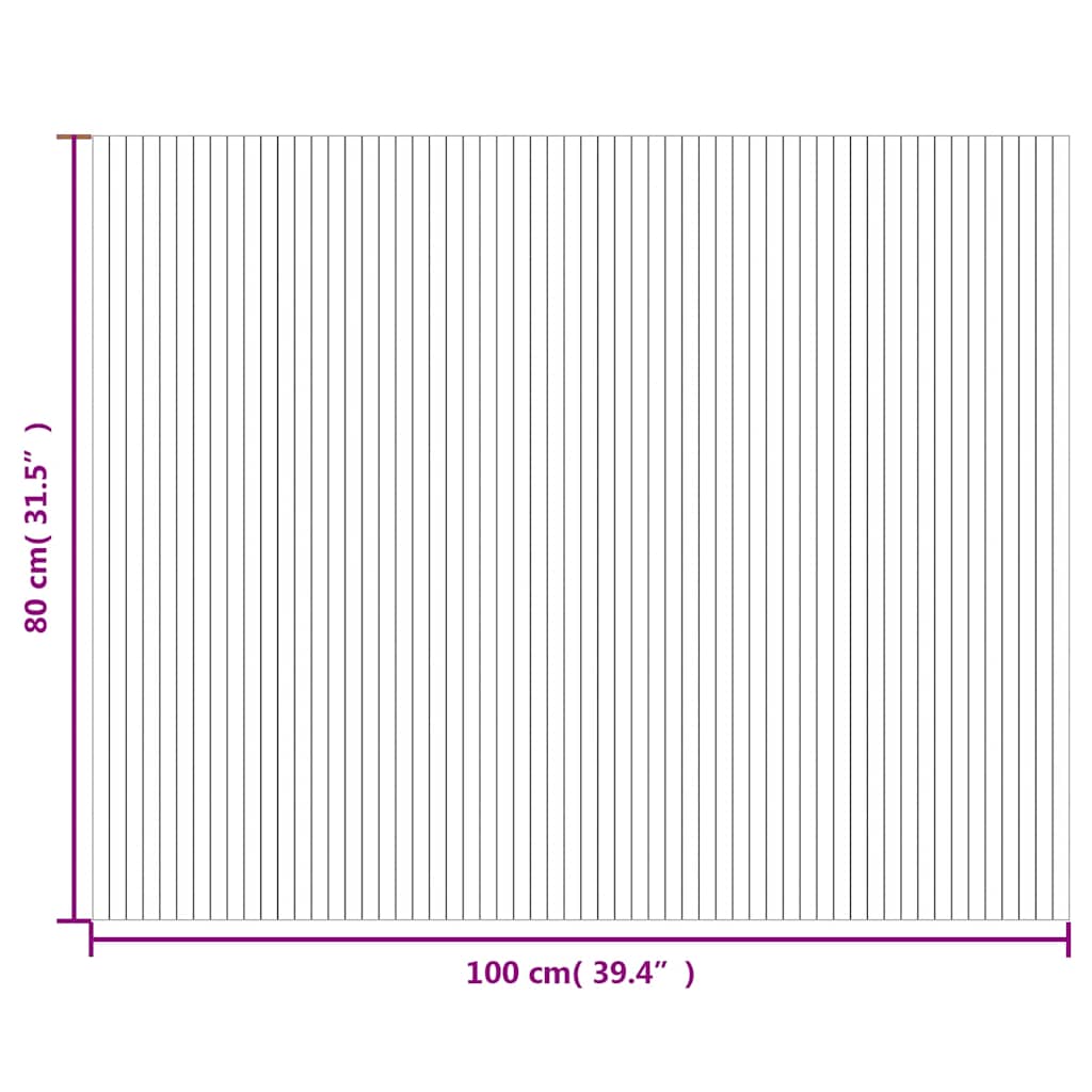 vidaXL Χαλί Ορθογώνιο Καφέ 80 x 100 εκ. Μπαμπού