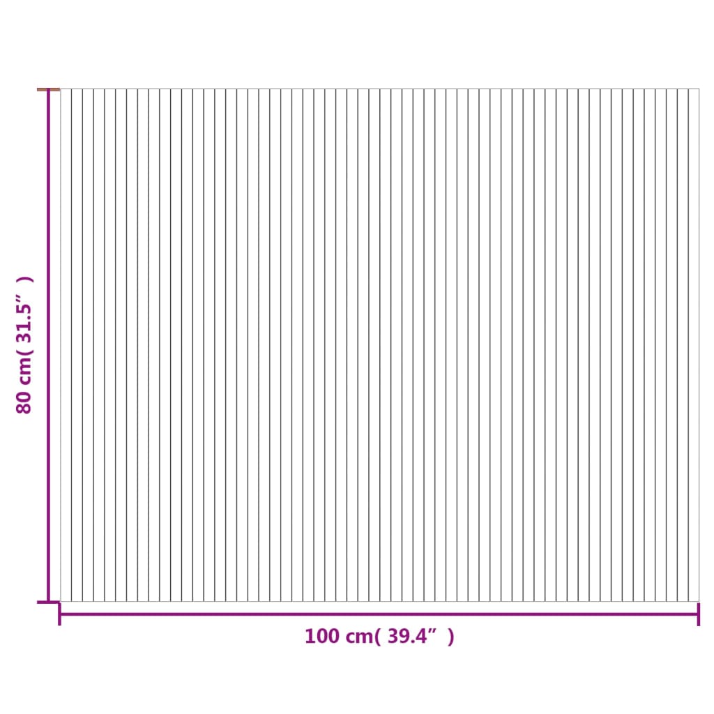 vidaXL Χαλί Ορθογώνιο Γκρι 80x100 εκ. από Μπαμπού