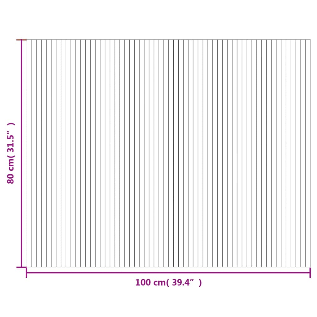 vidaXL Χαλί Ορθογώνιο Σκούρο Καφέ 80x100 εκ. από Μπαμπού