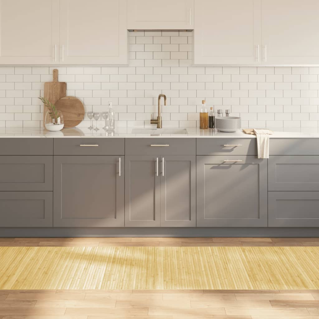 vidaXL Χαλί Ορθογώνιο Ανοιχτό Φυσικό 80 x 300 εκ. Μπαμπού