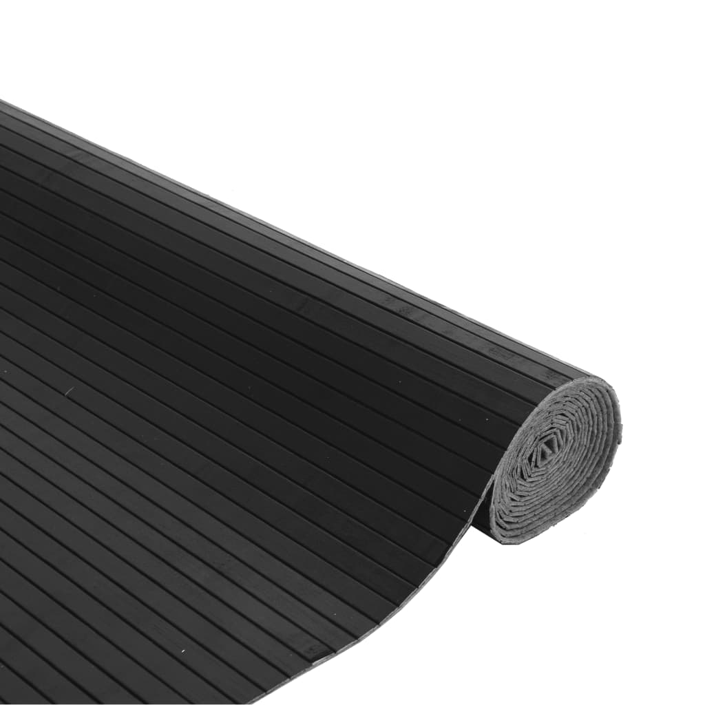 vidaXL Χαλί Ορθογώνιο Γκρι 80 x 300 εκ. Μπαμπού