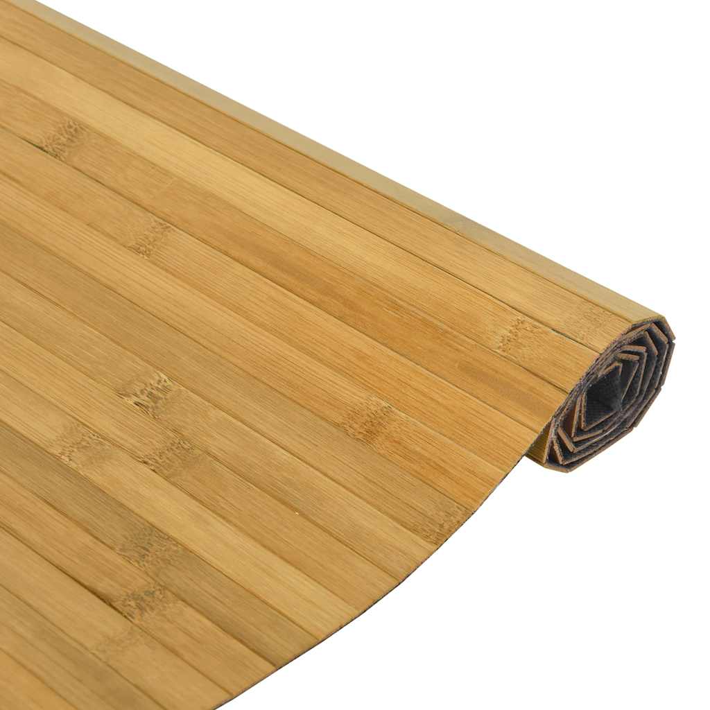 vidaXL Χαλί Ορθογώνιο Φυσικό 80 x 500 εκ. Μπαμπού