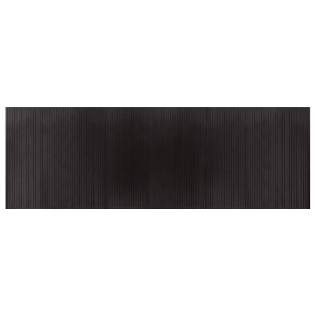 vidaXL Χαλί Ορθογώνιο Σκούρο Καφέ 100 x 300 εκ. Μπαμπού