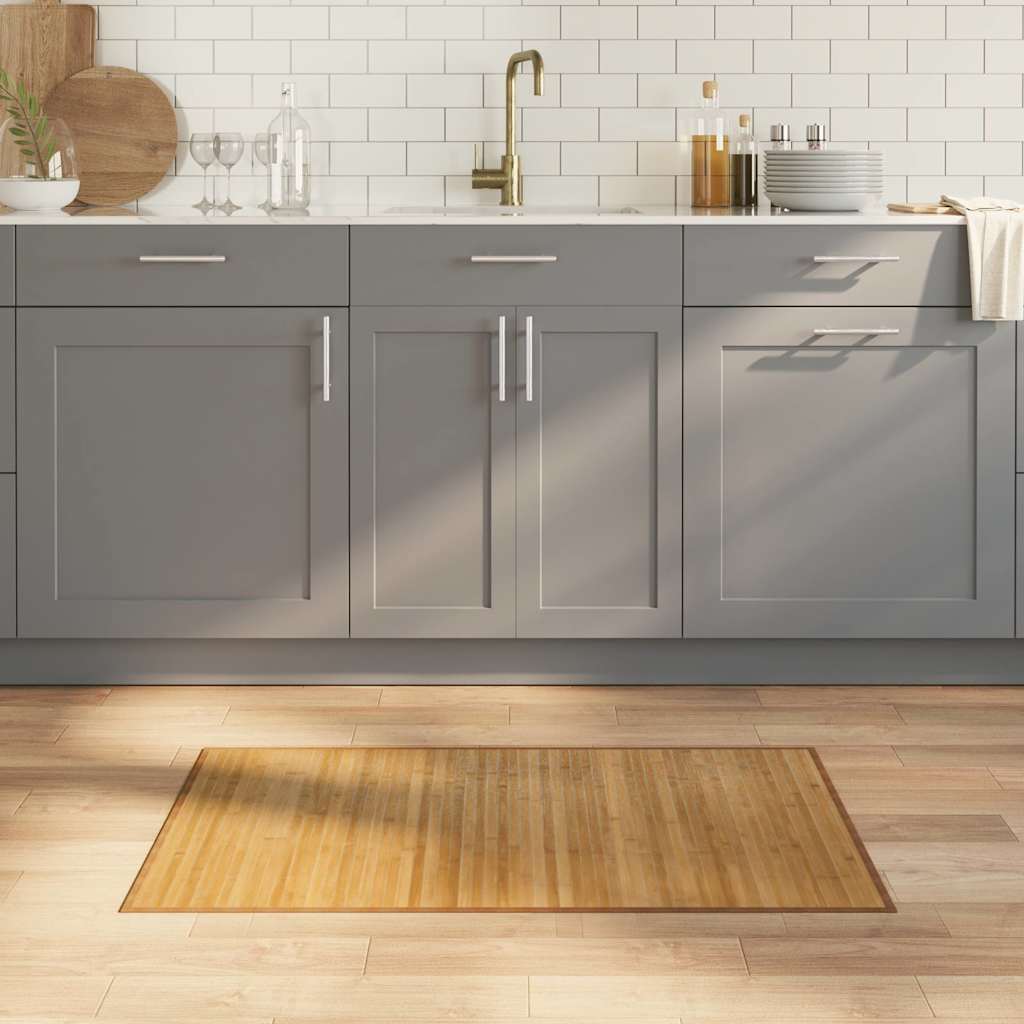 vidaXL Χαλί Ορθογώνιο Φυσικό 60 x 100 εκ. Μπαμπού