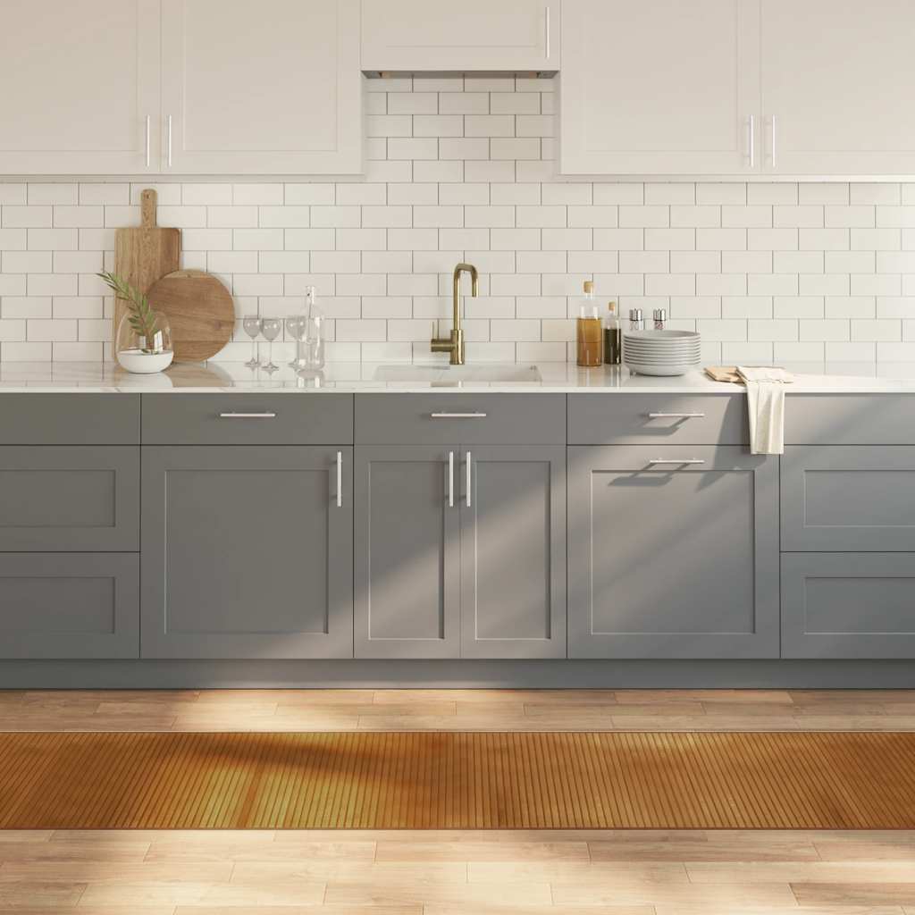 vidaXL Χαλί Ορθογώνιο Καφέ 60 x 300 εκ. Μπαμπού