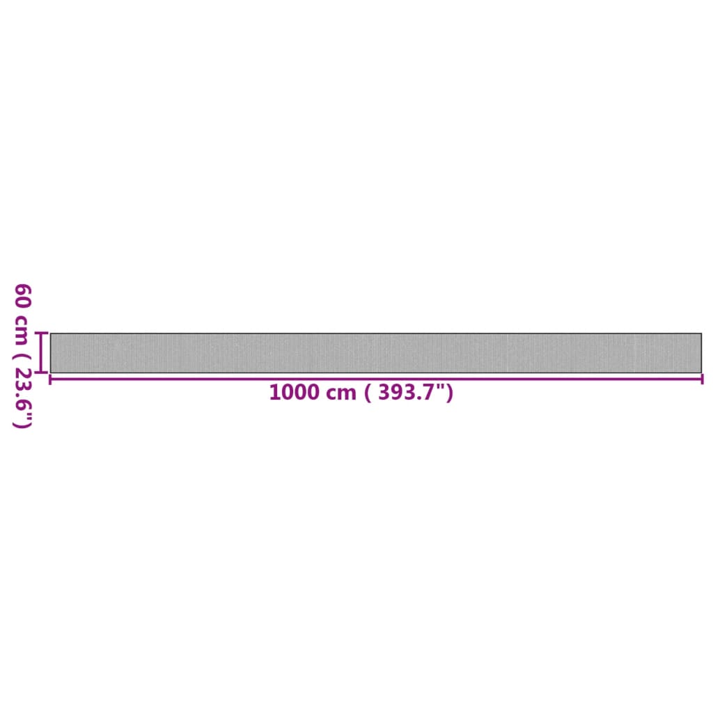 vidaXL Χαλί Ορθογώνιο Φυσικό 60 x 1000 εκ. Μπαμπού