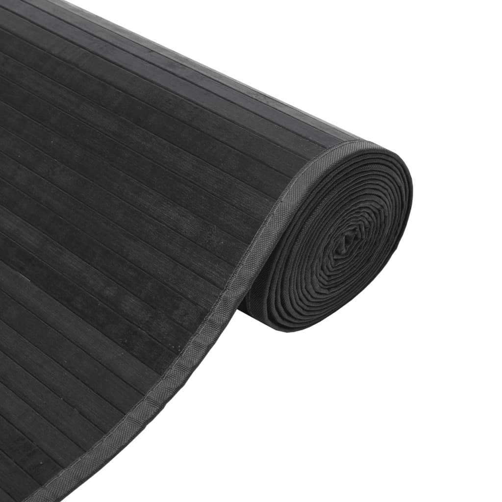vidaXL Χαλί Ορθογώνιο Γκρι 70x100 εκ. από Μπαμπού