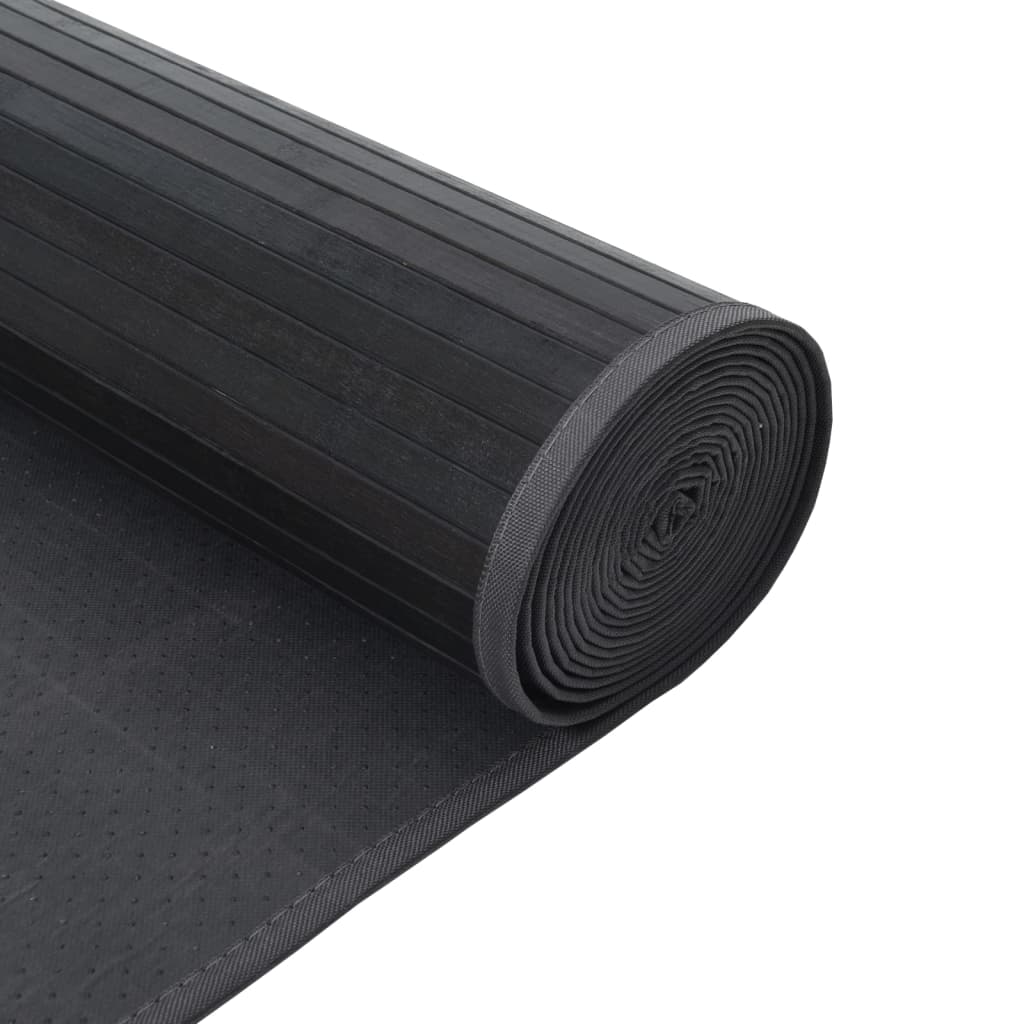 vidaXL Χαλί Ορθογώνιο Γκρι 70x100 εκ. από Μπαμπού
