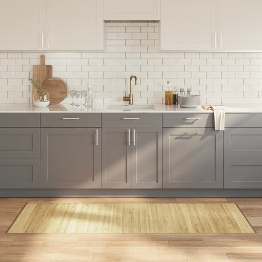 vidaXL Χαλί Ορθογώνιο Ανοιχτό Φυσικό 70 x 200 εκ. Μπαμπού